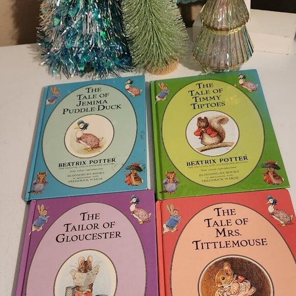 Book lot of 4 The tales of Beatrix Potter animal stories collection mouse squir - Picture 10 of 12